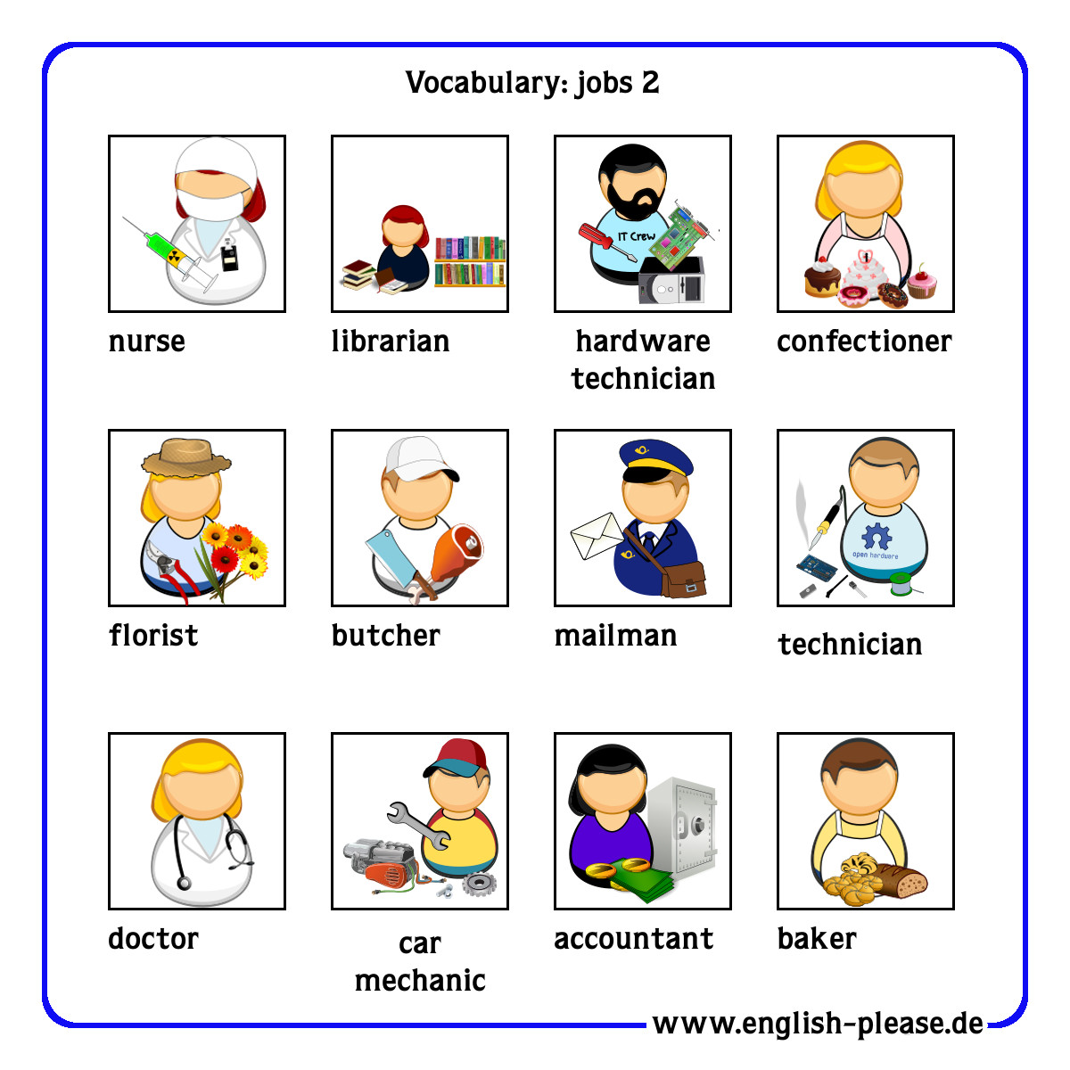 Wortschatz Berufe 2 Madita Piontek
